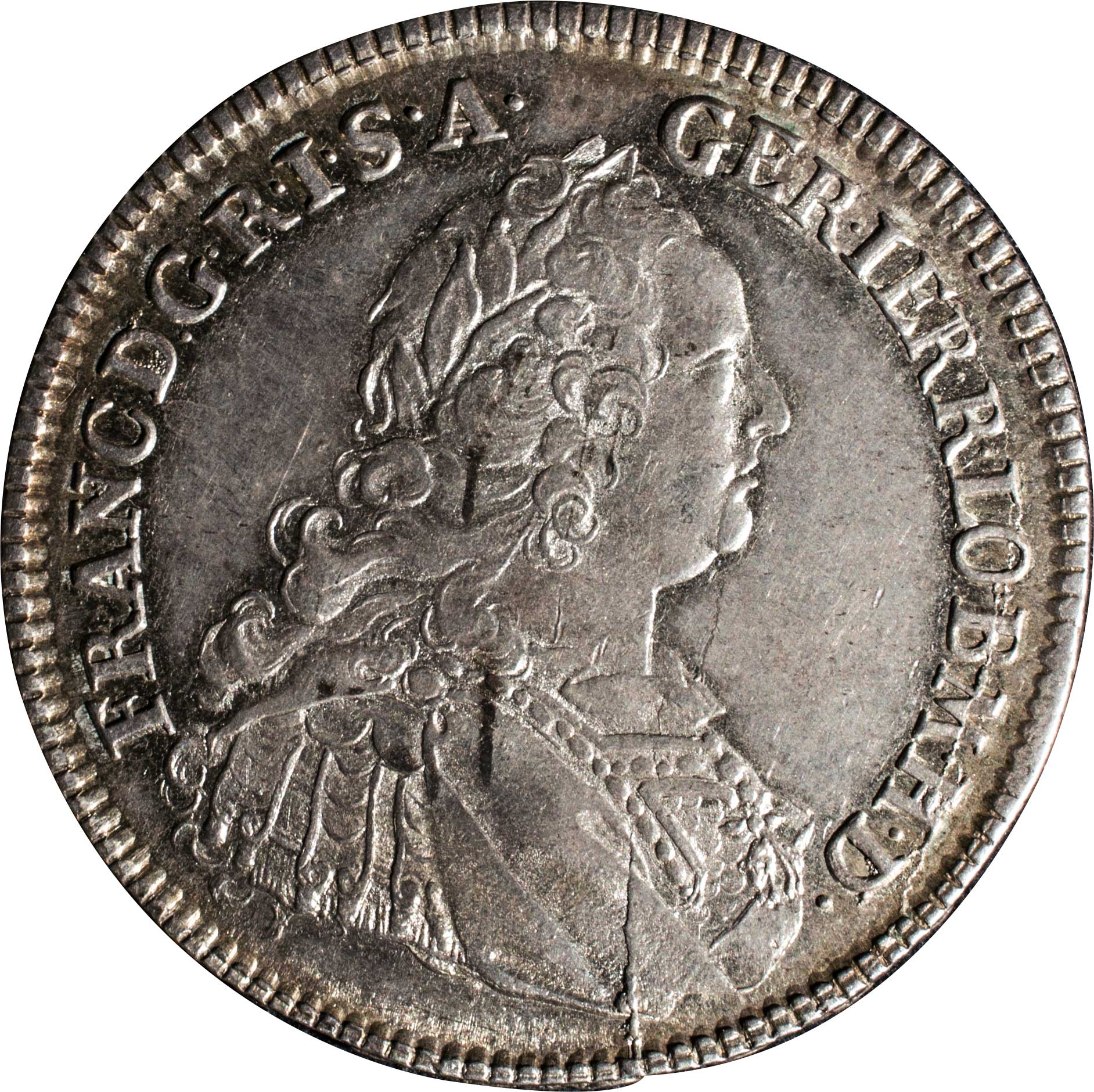 神聖ローマ帝国ウィーン造幣局 1820年 ターレル銀貨 フランツ1世
